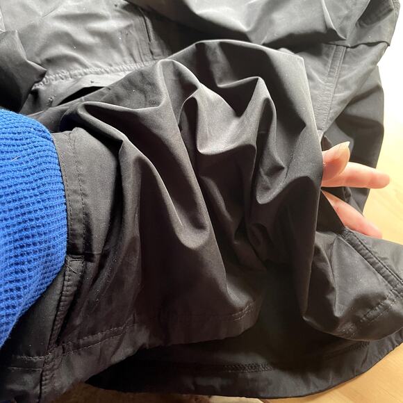 Swiss Tech M 38-40 unisex Pullover black windbreaker hood draw hem pockets - Picture 5 of 9